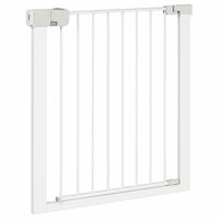Poartă de siguranță Safety 1st SecureTech, fără găurire, albă - 73-80 cm (poartă de bază — lipsesc 4 inserții de fixare (stare: vezi a 2-a imagine) 1