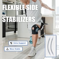 MAYKI Állítható Térdszorító Gél Párnával - Férfi/Női Sportolóknak, Meniszkusz és Arthrózis Kezelésére 3