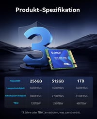 ORICO 256GB 2230 M.2 NVMe SSD - PCIe 3.0 x4 3600MB/s Olvasási Sebesség - Réz Hűtőbordás SSD Steam Deck, Surface Pro 9 és Mini PC Kompatibili 7