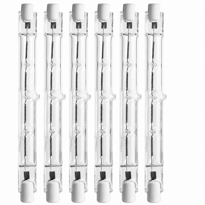 YIIFELL R7S Halogena žarulja 118 mm 500W J118 7000LM 2800K AC 220-240V Prigušiva halogena žarulja za radnu svjetiljku, građevinski reflektor, set od 7 komada