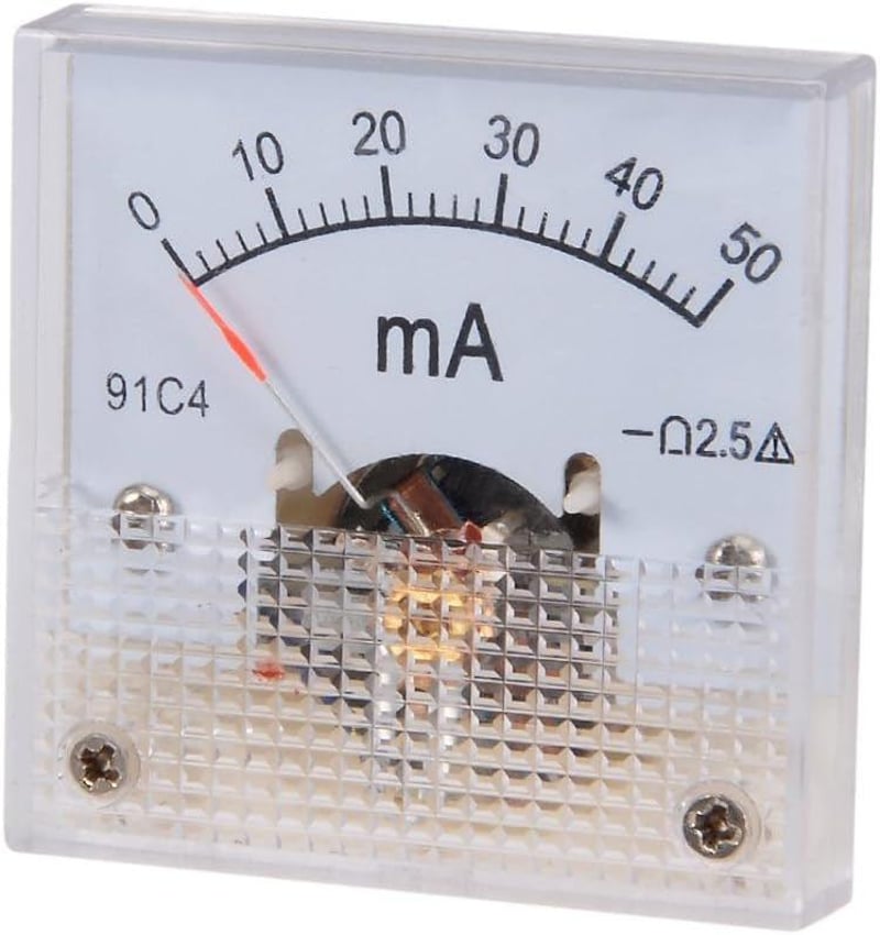 Analóg Ampermérő 50mA, 85°C-ig - Precíz Árammérő Műszer