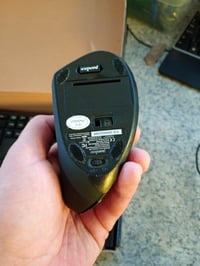 Set tastatură și mouse vertical ergonomic wireless Perixx PERIDUO-605, QWERTZ, Negru, cu suport pentru încheietura mâinii, compatibil Windows 4