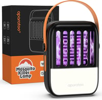 Tiptop Home 2in1 Napelemes Szúnyogirtó Lámpa 1200 mAh USB Tölthető Rovarcsapda LED Világítással - Kertbe, Beltérre, Kültérre 1