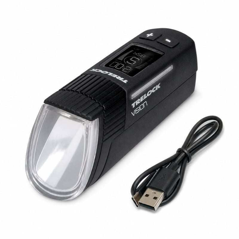Trelock LS 760 I-Go Vision prednje svjetlo za bicikl 100 Lux USB — neispravno, za dijelove: trepćući zaslon, ne uključuje se (stanje: vidi 2. sliku)