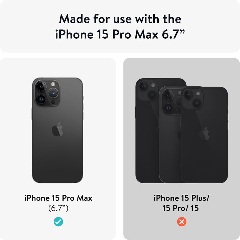 Mous MagSafe iPhone 15 Pro Max tok - Limitless 5.0 fekete bőr védőtok