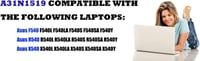 FengWings 3500 mAh A31N1519 laptop akkumulátor Asus X540, R540, F540 sorozathoz - Kompatibilis X540LA, X540LJ, X540SA, F540LA modellekkel, f 6