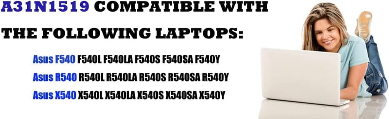 FengWings 3500 mAh A31N1519 laptop akkumulátor Asus X540, R540, F540 sorozathoz - Kompatibilis X540LA, X540LJ, X540SA, F540LA modellekkel, f