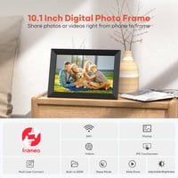 BIGASUO Frameo 10.1" WiFi Digitális Képkeret - HD IPS Érintőképernyő, 32GB Memória, Automatikus Forgatás, Fali Rögzítés, Azonnali Fotómegosz 7