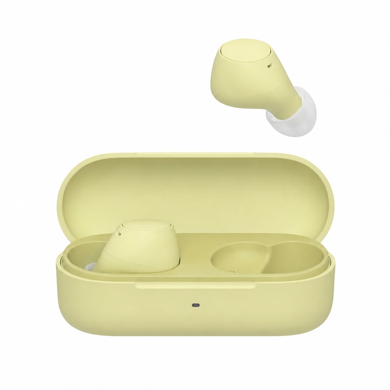 Sony WF-C510 True Wireless Bluetooth slušalice s kutijom za punjenje, žute, Multipoint, IPX4 — USB kabel nedostaje (stanje: vidi 2. sliku)