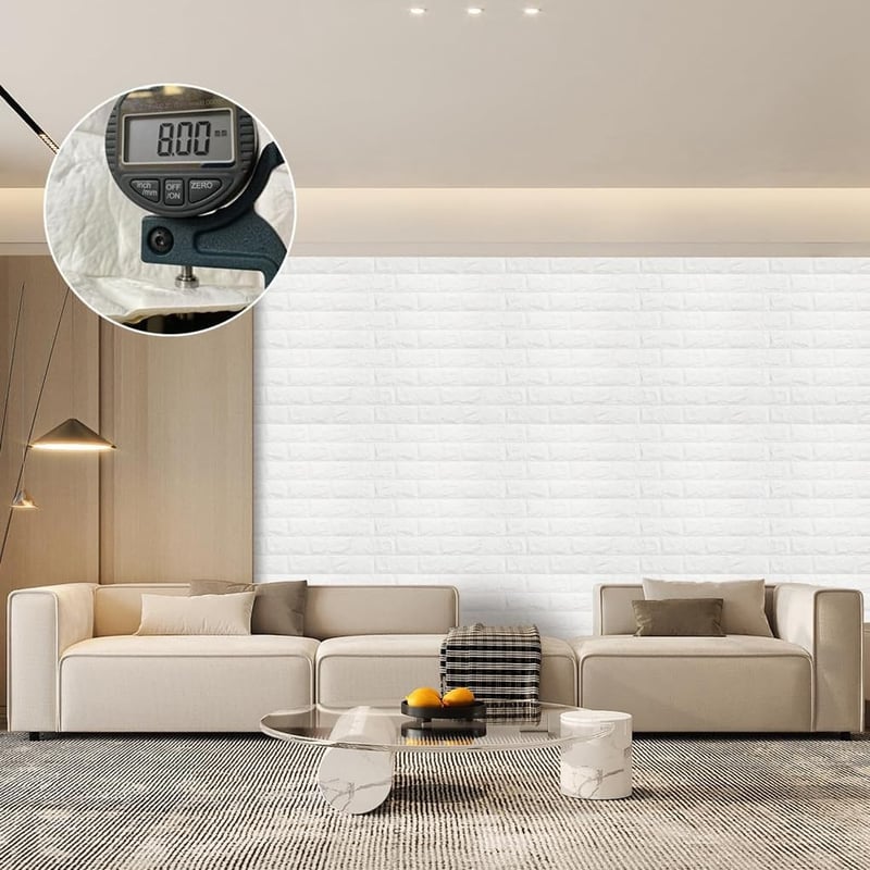 Arthome 3D tégla hatású öntapadós habosított falburkolat - 58 négyzetláb, vízálló, nappali, konyha, TV fal dekorációhoz