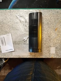 Ventilator turn PNTCK cu telecomandă, 33 cm, 4 moduri, 4 viteze, oscilație 70°, de masă — fără telecomandă (stare: vezi a 2-a poză) 2