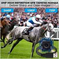 8MP USB Kamera Modul Sony IMX179 Szenzorral és 3.6mm Széles Látószögű Objektívvel Újracsomagolt termék 3