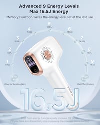 INNZA IPL Szőrtelenítő Készülék Hűtőfunkcióval - 999.999 Fényimpulzus, 9 Energiaszint, Arc, Bikinivonal és Test Kezelésére 3
