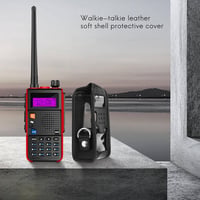 Wisboey bőr védőtok Baofeng 5R, 5RA Plus, 5RE Plus, 5RB, 8R walkie-talkie rádiókhoz 2