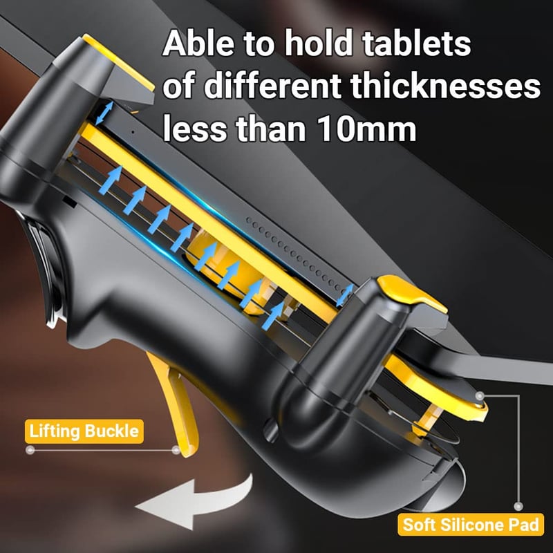 PUBG Mobile játékvezérlő iPadhez és Androidhoz - 4 ravasz, 6 ujjas joystick, gyorstüzelés