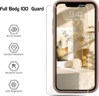 iPhone XR Barna Szilikon Tok Üvegfóliával - Felújított Szett 2