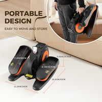 Rollingsurfer Elektromos Elliptikus Tréner Lábmasszázzsal - Kompakt Asztali Ellipszis Gép Időseknek, Hordozható Edzőgép Otthoni és Irodai Ha 4