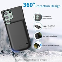 Samsung Galaxy S23 Ultra 6000mAh akkumulátoros tok állvánnyal 4