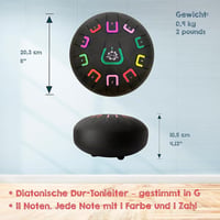 TAMBÚ 8 Colos Fekete Matt Acélnyelves Handpan Dob 11 Hanggal 2