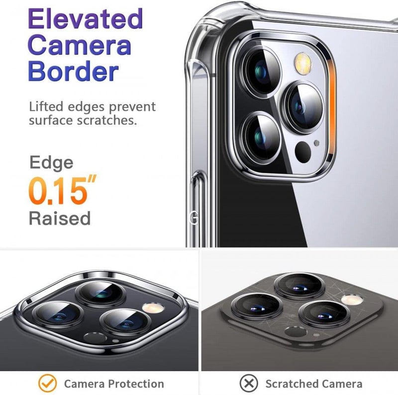 iPhone 12 Pro Max Átlátszó Szilikon Védőtok - CANSHN