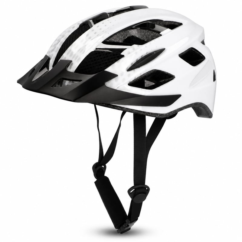 Cyklistická prilba Fischer Urban LANO pre dospelých, biela, L/XL — napínač zadného popruhu nie je súčasťou balenia (stav: pozri 2. obrázok)