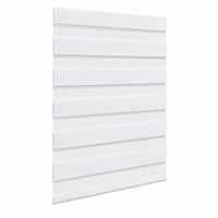 Rulou dublu WOLTU Klemmfix fără găurire 120x150 cm alb, tip zebră, opac — fără mecanism de rulare (stare: vezi a 2-a imagine) 1