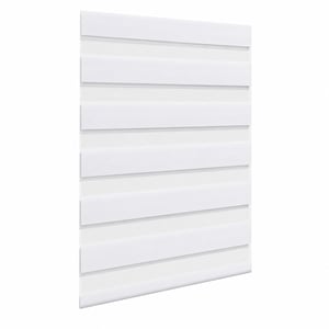 Rulou dublu WOLTU Klemmfix fără găurire 120x150 cm alb, tip zebră, opac — fără mecanism de rulare (stare: vezi a 2-a imagine)