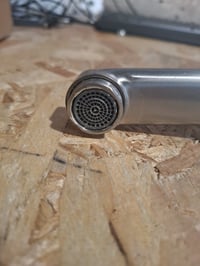 Baterie de bucătărie cu montare pe perete Hausharbor, rotativă la 360°, din oțel inoxidabil, monocomandă 4
