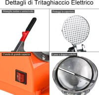 Tosucs 300W Professzionális Jégdaráló Dupla Adagolóval - Automata Kikapcsolás, Rozsdamentes Acél Tál, 143lb/óra Kapacitás Bároknak, Éttermek 3