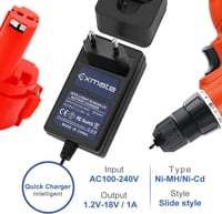 Makita 1.2V-18V akkumulátor töltő, Ni-MH/Ni-Cd kompatibilis - Exmate 2