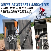 Westgirl Kompakt Kerékpárpumpa Nyomásmérővel, 120 PSI, Presta és Schrader Szelepekhez 3