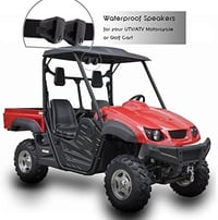 Herdio 100W Vízálló Mini Hangszóró 10,2 cm - Fekete Sztereó Hangrendszer ATV, UTV, Motor, Traktor és Hajó Használatra, Fali Rögzítéssel 8