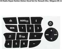 BAAQII Renault Clio/Megane 2009-2011 fekete javítómatrica szett 3