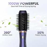 Atopskins 1000W Airstyler Hajformázó Készlet - Hajszárító, Körkefe, Automata Göndörítő, Hajegyenesítő Kefe és Meleglevegős Hajformázó Minden 4