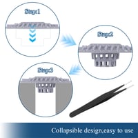 Set 2 Site de Scurgere din Silicon BaBahuanhuan - Filtru de Păr pentru Duș cu Ventuză, Filtru Flexibil din Silicon pentru Cadă, Chiuvetă și Bucătărie 5