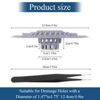 Set 2 Site de Scurgere din Silicon BaBahuanhuan - Filtru de Păr pentru Duș cu Ventuză, Filtru Flexibil din Silicon pentru Cadă, Chiuvetă și Bucătărie 2