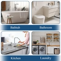 Set 2 Site de Scurgere din Silicon BaBahuanhuan - Filtru de Păr pentru Duș cu Ventuză, Filtru Flexibil din Silicon pentru Cadă, Chiuvetă și Bucătărie 4