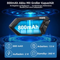 WAYXIN R6S Motoros Headset - 1200m Hatótávolságú Bluetooth Kommunikációs Rendszer 6 Motoros Összekapcsolásával, Vízálló, Kihangosító, Zajszű 8