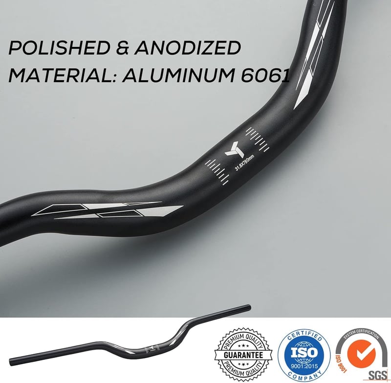 Corki MTB Kormány 31.8mm - Alumínium Könnyű Kerékpár Kormány 720/780mm - Fekete/Szivárvány Riser Bar Hegyikerékpárhoz, Országúti Biciklihez
