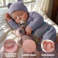 BABESIDE Újszülött Baba Figura 43cm Puha Vinil Testtel Mosható 2