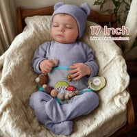BABESIDE Újszülött Baba Figura 43cm Puha Vinil Testtel Mosható 3