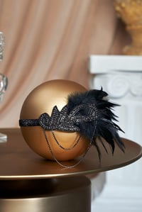 BABEYOND Traka za glavu u stilu flapper iz 1920-ih s crnim perom, ženski ukras za glavu u stilu Velikog Gatsbyja, vintage retro dodatak 2