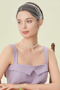 BABEYOND Női Elegáns Fascinator Fejpánt Fátyollal Fehér 1920s Stílus Esküvő Koktélparty Halloween Jelmez Kiegészítő 3