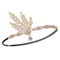 BABEYOND Vintage Hajpánt Arany Színű Gyöngyös Levél Medálos 1920s Stílusú Fejdísz Nőknek Great Gatsby Inspirált 2
