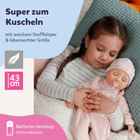 Bábika Baby Annabell 43 cm, mäkká bábika so 7 elektronickými funkciami a zvukmi, s doplnkami, od 3 rokov 7