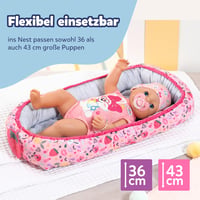 Hniezdo pre bábiky BABY Born pre bábiky s veľkosťou 36 cm a 43 cm – mäkký polstrovaný doplnok pre deti od 3 rokov 5