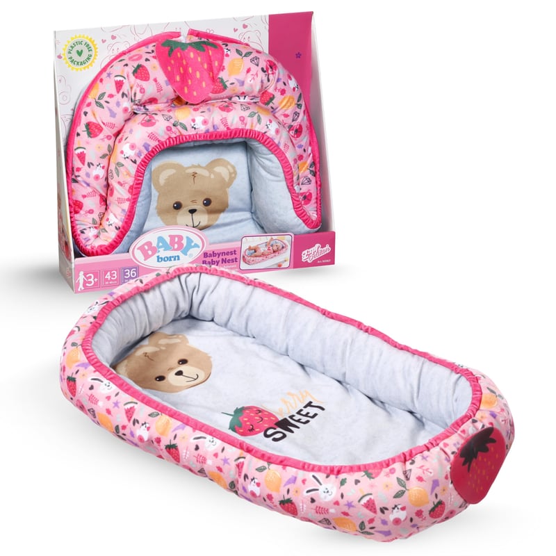 Hniezdo pre bábiky BABY Born pre bábiky s veľkosťou 36 cm a 43 cm – mäkký polstrovaný doplnok pre deti od 3 rokov