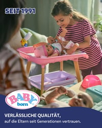 Bábika BABY born Emma 43 cm, 10 funkcií, s doplnkami a dupačkami, funguje bez batérií, od 3 rokov 8