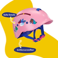 Cyklistická prilba BABY Born pre bábiky 36 cm a 43 cm – Nastaviteľný farebný doplnok pre bábiky s potlačou 2