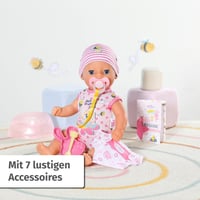 Bábika BABY Born Lena (Little Baby Girl) 36 cm, 7 funkcií, s doplnkami a dupačkami, funguje bez batérií, od 1 roka 2